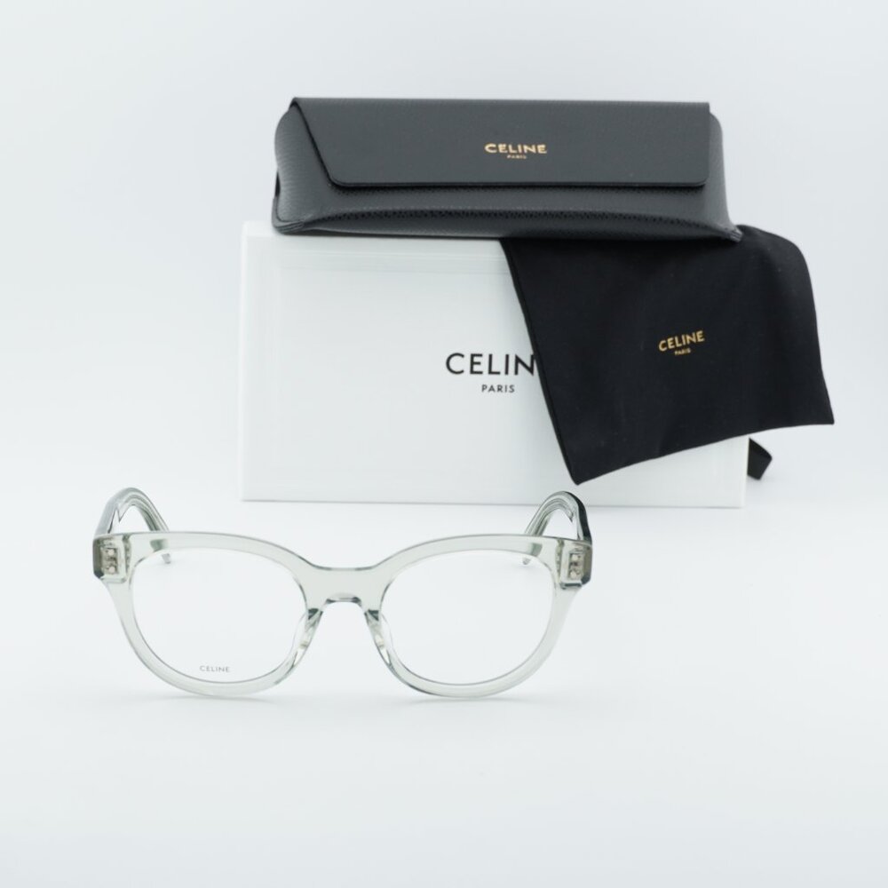 Celine CL50109I 093 Square Eyeglasses - Teal 51mm - Picture 5 of 10